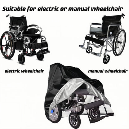 Electric Wheelchair Cover – Heavy-Duty 100x75x100cm, Weather-Resistant, UV Protection, Windproof, Snowproof, Waterproof with Elastic Hem
