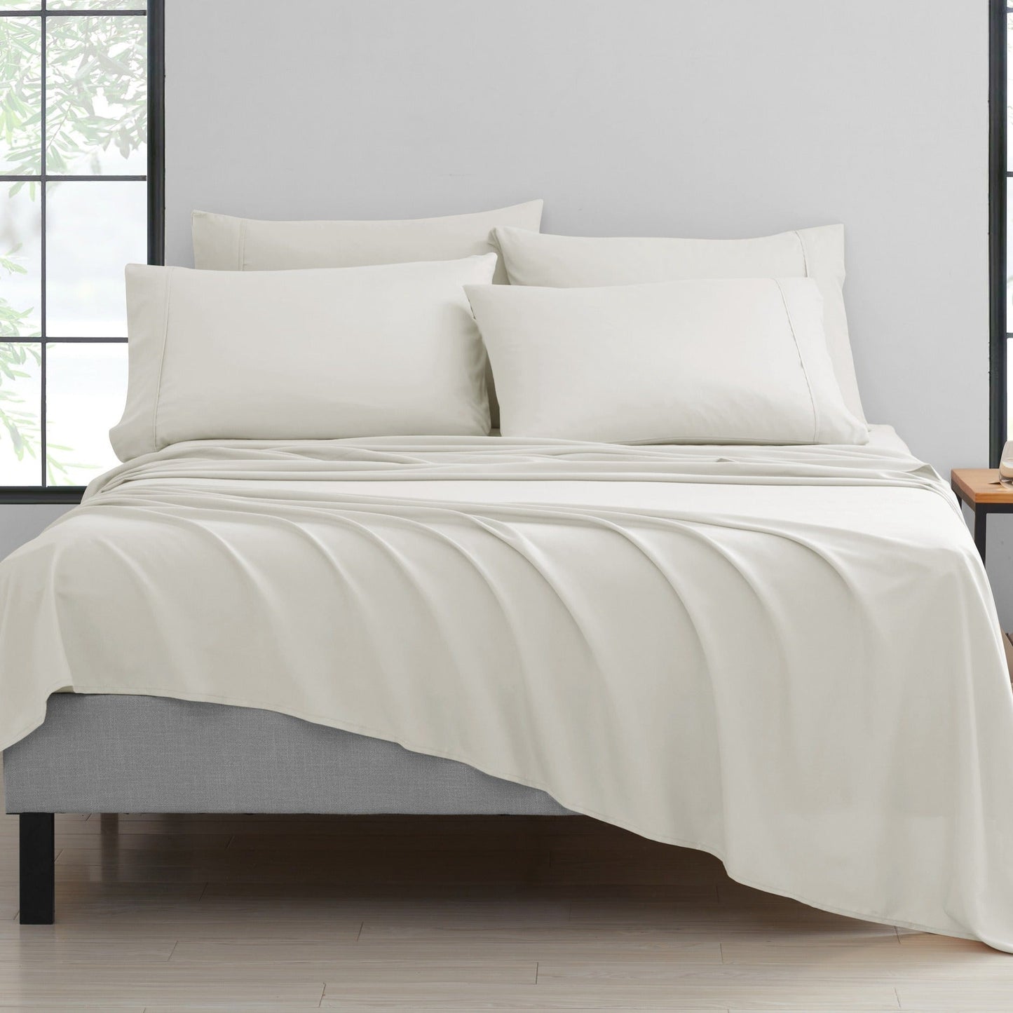 Bamboo 2000 Thread Count 6-Piece Luxury Sheet Set - Organic, Cooling, 16 Inch Deep Pocket, Egyptian Luxury with Bonus Pillowcases - Shrink and Fade Resistant