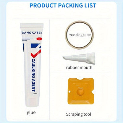 High-Quality Plastic Steel Putty Joint - Suitable for Basin Frame, Shower Room, Sink Edge, Toilet, Bathtub, Floor and Wall Tiles, Waterproof for Household Use