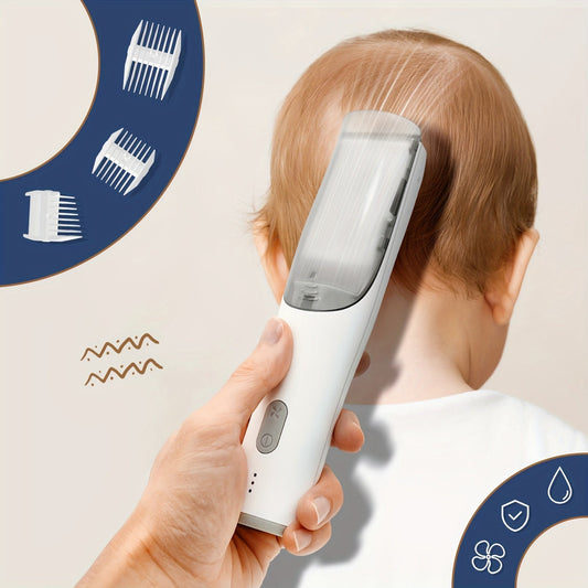 Professional Rechargeable Body Hair Trimmer Kit – Ultra Quiet, Auto Sucking, Smart Vacuum, Cordless, Fast Charging, LED Light, Travel-Friendly, Perfect for Beard, Body and Hair Cutting, Father's Day Gift