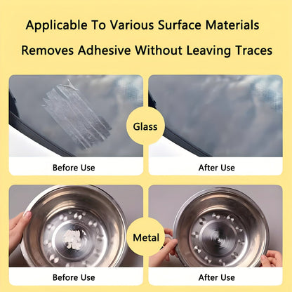 36pcs Disposable Adhesive Removal Wipes - Portable, No-Residue Cleaning for Kitchens, Bathrooms, Living Rooms and Cars