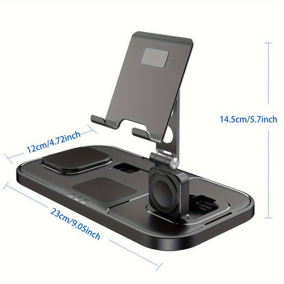 4 in 1 Wireless Charger for Apple – Charging Station for iPhone 15 Pro Max/14/13, AirPods Pro 2, iPad, and iWatch Series