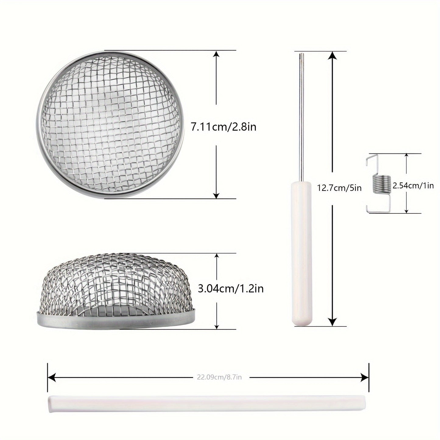 2pcs Stainless Steel RV Furnace Vent Screen with Tool – 2.8” Round Insect-Resistant Mesh for Camper Vents – Outdoor Trailer Accessories