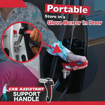 Portable Vehicle Support Grab Bar - Emergency Escape Tool with Window Breaker, Seat Belt Cutter, and LED Flashlight