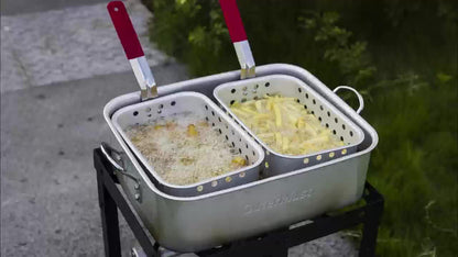 OuterMust 58,000 BTU Outdoor Fish Fryer – 18Qt Fryer Pot with 2 Baskets, Perfect for Frying Fish, Chicken Wings & French Fries