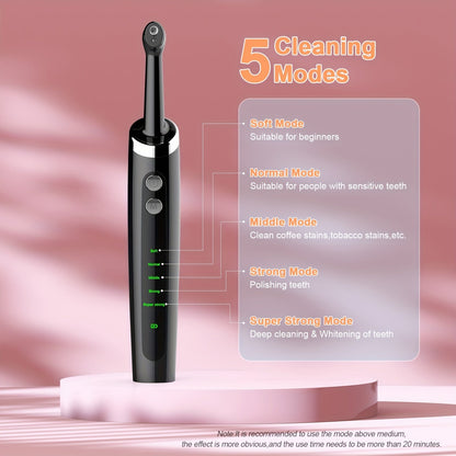 Professional Teeth Whitening Kit – Dental Water Jet with Electric Tooth Polisher, Multifunctional Heads, and Calculus Remover for Effective Plaque Removal and Home Oral Care