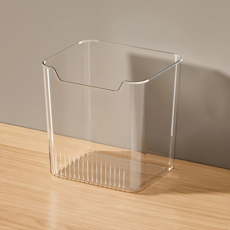 6 Piece Clear Plastic Fridge Organizer Bins – BPA-Free, Stackable Storage Containers for Vegetables, Fruits, Snacks, Kitchen Space Saver