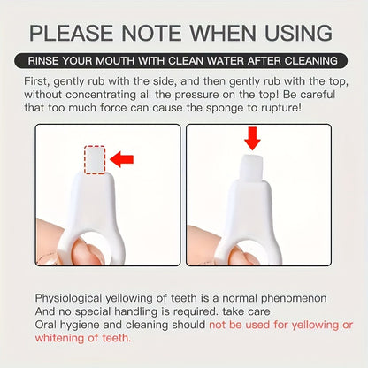 Portable Nano Sponge Teeth Whitening Eraser - Stain Remover for Smoke, Tea and Wine, Daily Dental Care Stick for Home and Travel