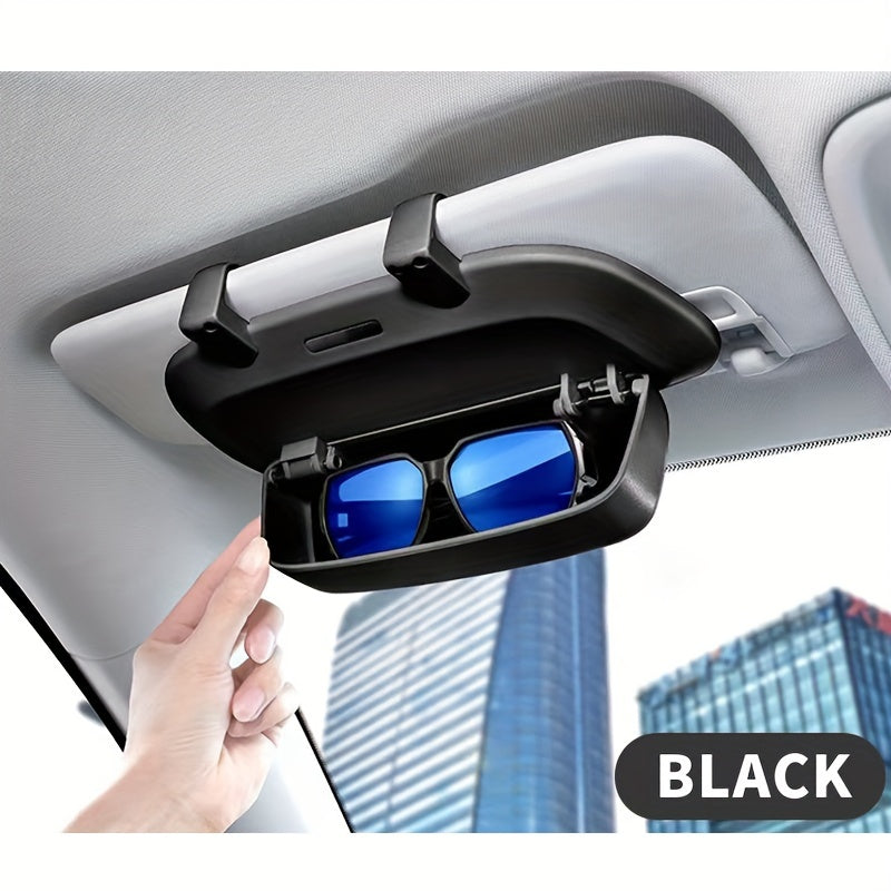 Universal Car Sunglasses Holder – Multifunctional Visor Clip for Glasses, Sunglasses, and Reading Glasses – Compact, Adjustable, Easy to Install