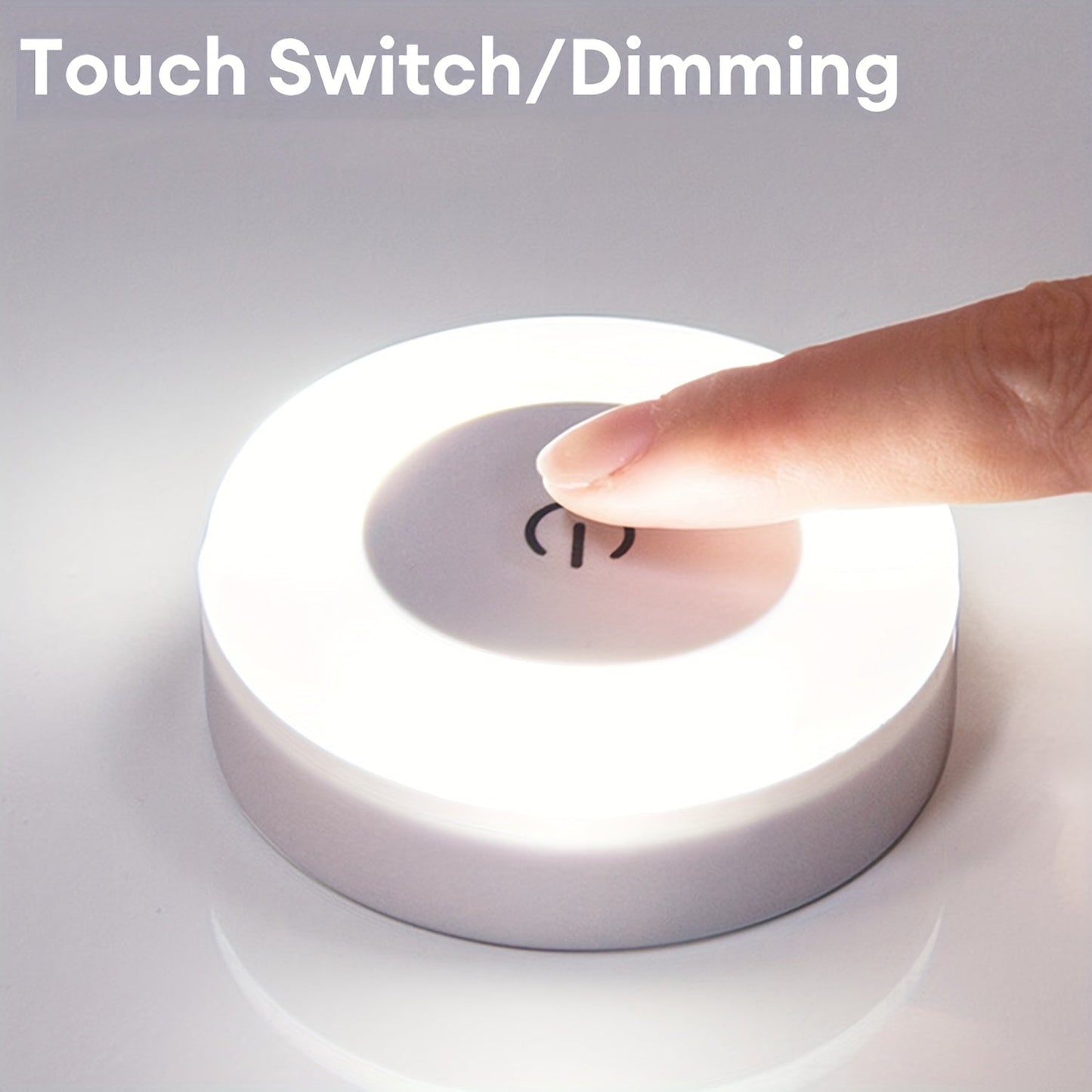 LED Touch Night Light – Dimmable Decorative Light for Bedroom, Aisle, Washroom, Living Room, Wardrobe and Cabinet (Warm/White Light)
