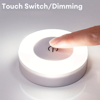 LED Touch Night Light – Dimmable Decorative Light for Bedroom, Aisle, Washroom, Living Room, Wardrobe and Cabinet (Warm/White Light)
