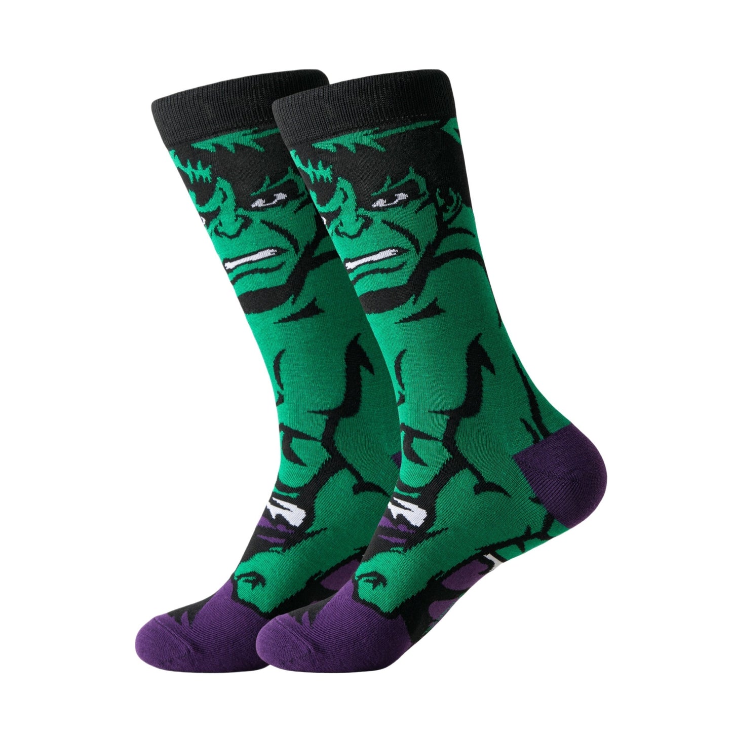 5/10/20 Pairs Vibrant Men’s Animated Character Mid-Calf Socks - Soft, Breathable, Sweat-Absorbing, Comfy for All Seasons - Unique Gift Idea