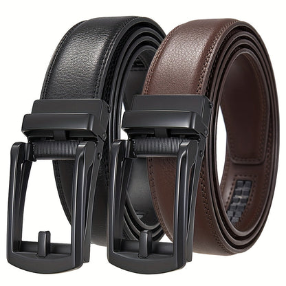 Men's Formal Style Belt – Automatic Buckle, All-Match Belt for Daily Life & Special Occasions, Perfect for Husband & Loved Ones