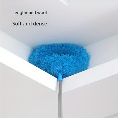 Extendable Ceiling Fan Cleaner Duster - Removable and Washable Microfiber Brush, Reaches High Ceilings - Dust Removal for Fans, Furniture, Cars & More - Ideal for Bedroom, Living Room, and Wall Cleaning