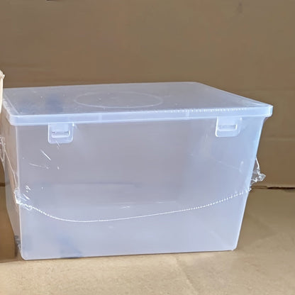 Large Airtight Bread Box - Clear, Durable Plastic Bread Keeper for Fresh Storage, Ideal for Home and Restaurant Use