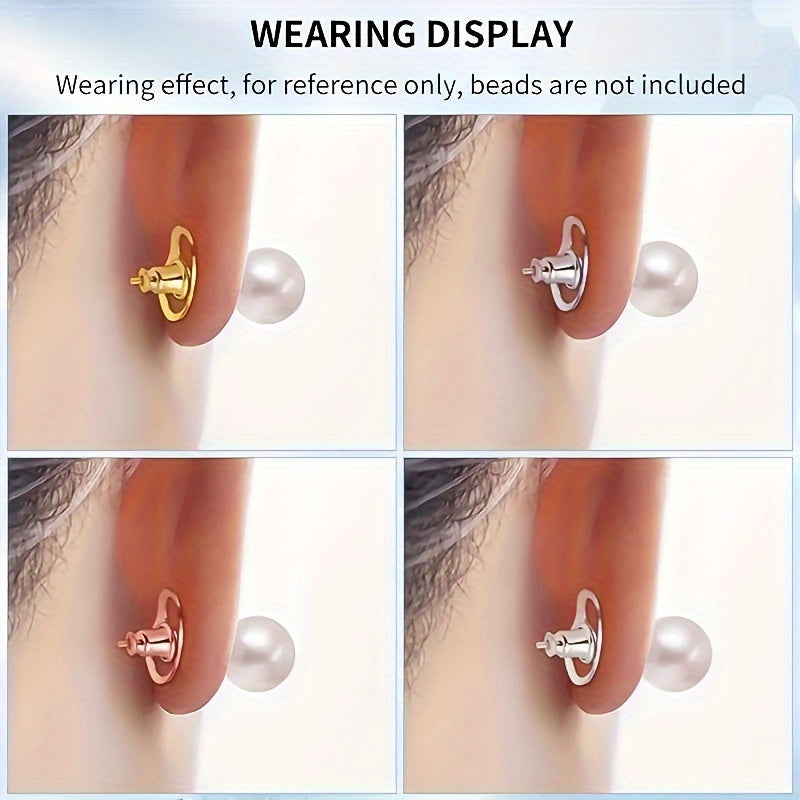 Adjustable Earring Lifters - Copper Hypoallergenic Support Backs for Droopy Ears and Heavy Earrings