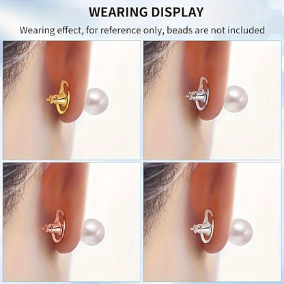 Adjustable Earring Lifters - Copper Hypoallergenic Support Backs for Droopy Ears and Heavy Earrings