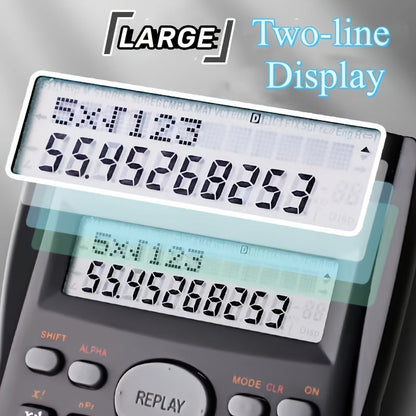 DEXIN KK-82MS-D Multifunctional Scientific Calculator - 240 Functions, Double-Line Display - Ideal for Student Exams - Economic Pack at Factory Price