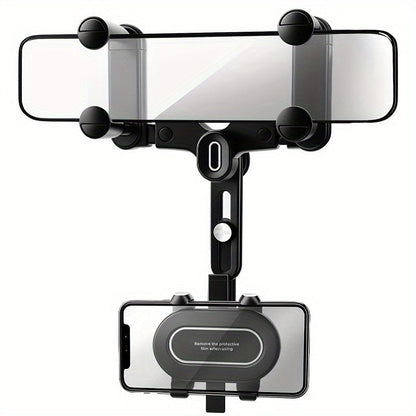 Car Phone Mount - Rotatable & Retractable, Waterproof ABS, Universal Fit for All Vehicles