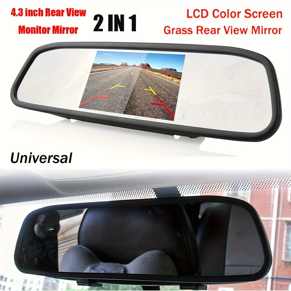 Wireless Backup Camera Kit with 4.3" Monitor – Easy Plug and Play Installation, Super Night Vision for Safe Reversing and Parking