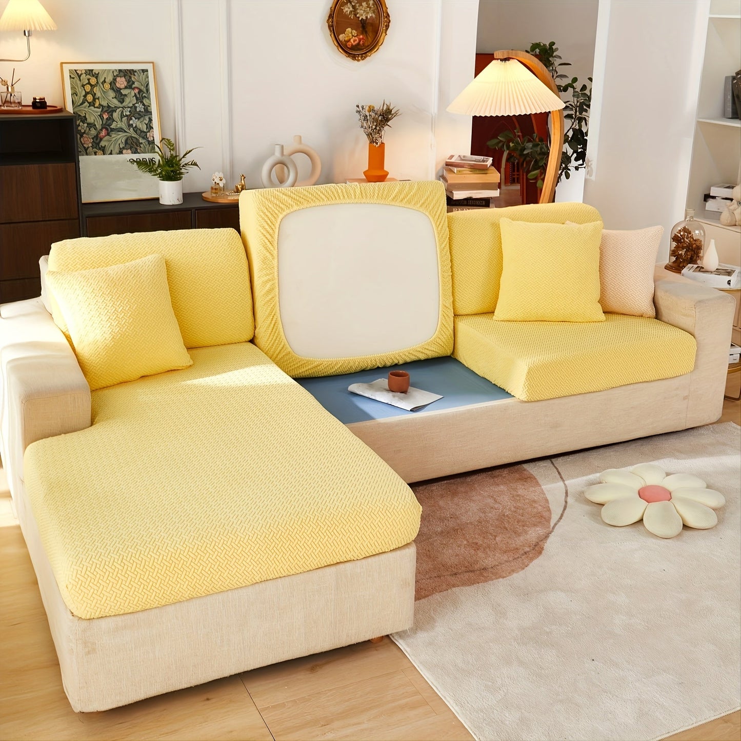 Stretchable Universal Sofa Cushion Cover - Durable and Easy to Clean