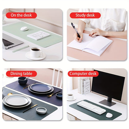 Multifunctional PU Leather Mouse Pad - Large, Waterproof & Anti-Fouling - Durable Desk Mat for Office and Home, Non-Slip