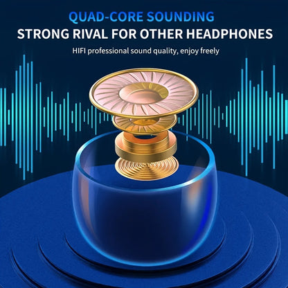TWS Wireless Earbuds F9 – Hi-Fi Stereo Sound, Sport Headset with LED Display Charging Case – In-Ear Wireless Earphones for iPhone and Android, Ideal for Gaming and Sports