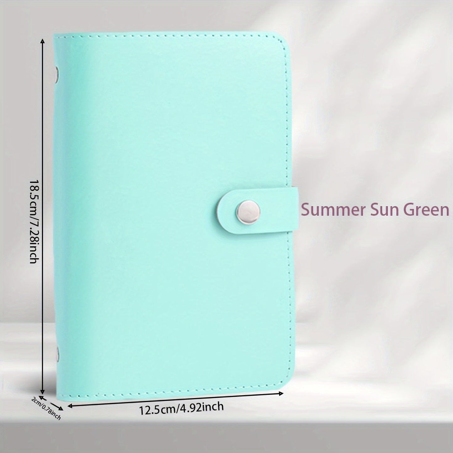 1 Banknote Storage Book - PU Material, Holds 100 Banknotes, Photos, Stamps, Bank Cards, A6 Ultra-Large Capacity with 50 Inner Pages