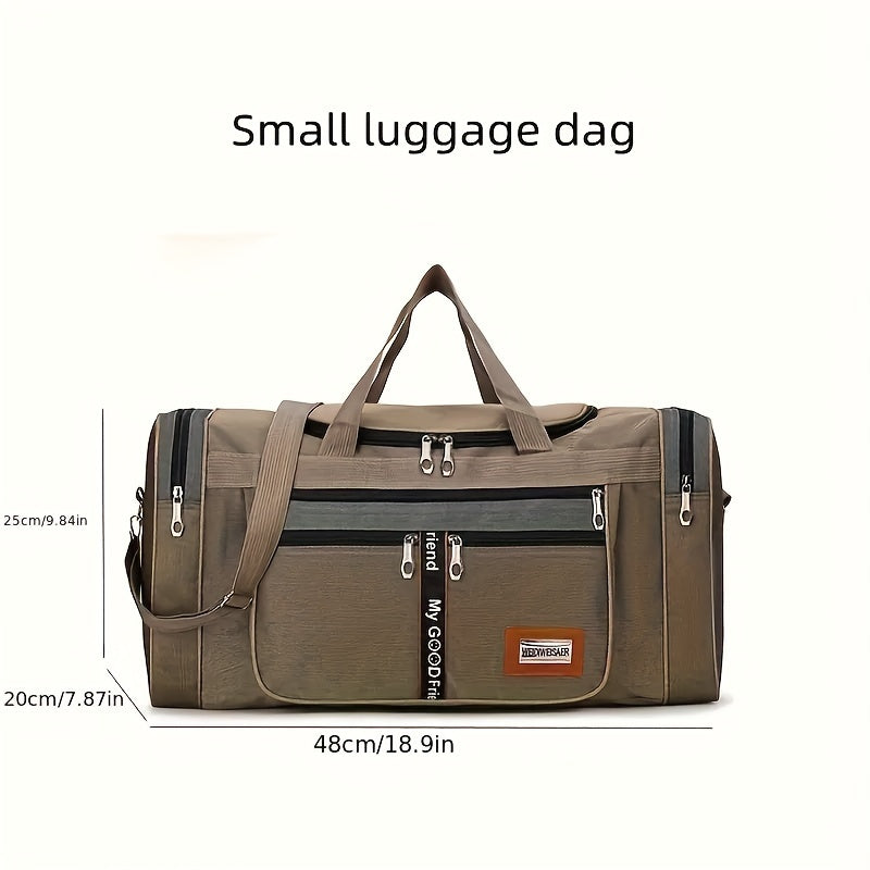 Multifunctional Luggage Bag - Large-Capacity Foldable Travel Bag for Men, Portable Clothing Storage, Ideal for Business Trips