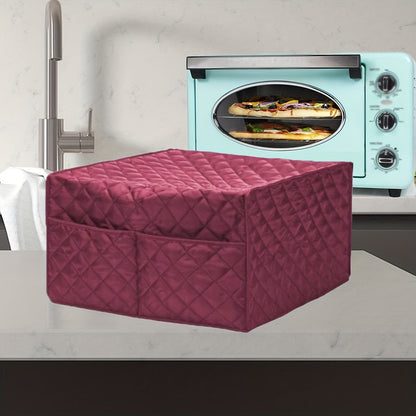 Dustproof Convection Toaster Oven Cover with 2 Accessory Pockets - Protects Stand Smart Oven, Toaster Oven, and Small Kitchen Appliances - Easy Storage and Cleaning