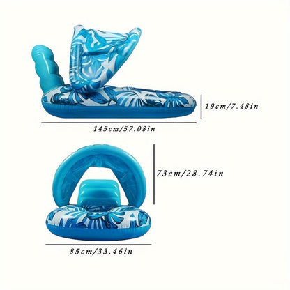 Zero Gravity Pool Chair Lounge – Inflatable Floating Bed, Heavy Duty Recliner for Adults, Pool Floats