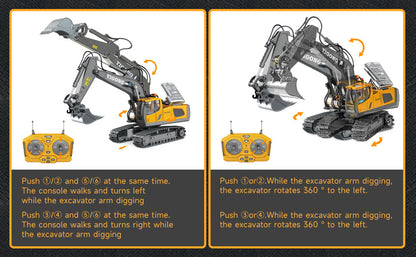 New RC Engineering Vehicle Toy — 2.4G Crawler Bulldozer, Excavator & Dumper Car for Boys, Kids Holiday Gift