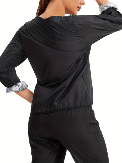 GOTOLY Sauna Jacket for Women – Durable Weight Loss Upper Body Trainer and Trimmer Workout Sweat Jacket