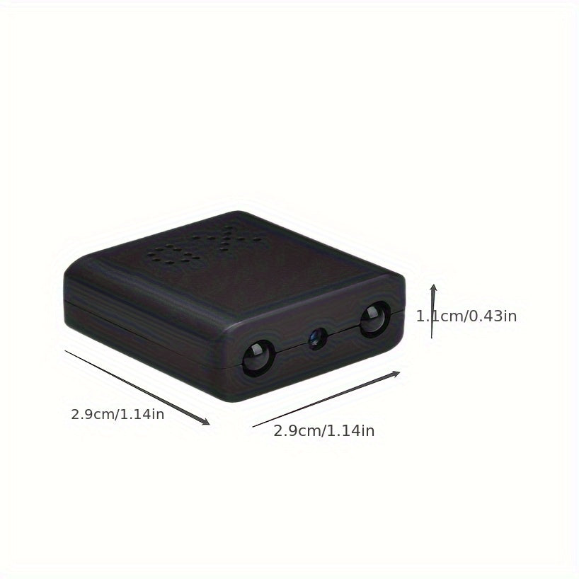 Mini Full HD Camera – Night Vision, Motion Detection Security Camcorder with Built-In Battery, Micro Camcorder, SD Card Loop Recording