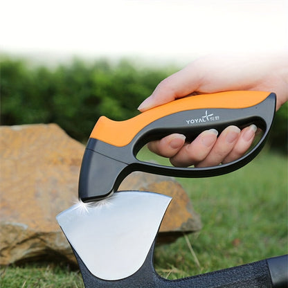 Sharpening Stone for Garden Tools and Knives - Razor Sharp Blades for Outdoor and Kitchen Use