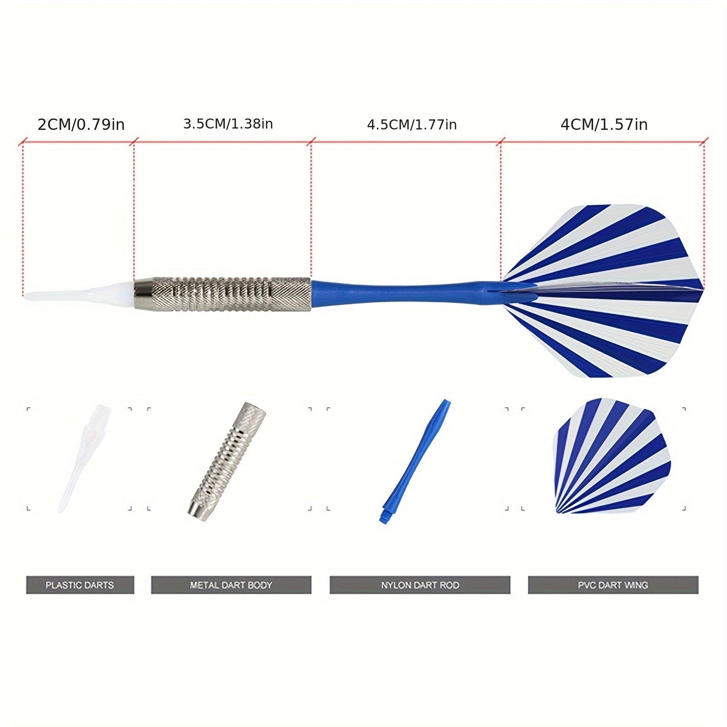 Electronic Dart Board Set - Soft Tip Dartboard with LCD Display, 6 Darts, and Professional Soft Tip Darts