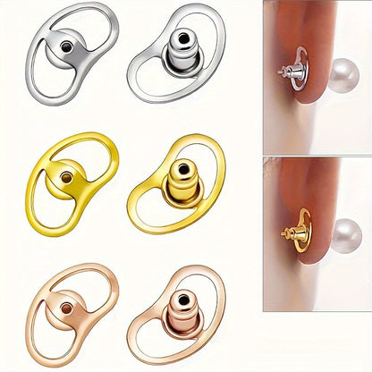 Adjustable Earring Lifters - Copper Hypoallergenic Support Backs for Droopy Ears and Heavy Earrings