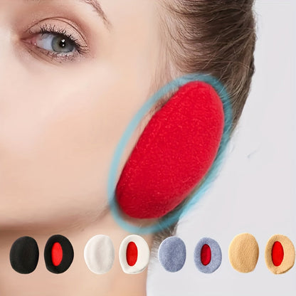 Bandless Fleece Ear Muffs – Soft Winter Ear Warmers for Men & Women, Outdoor Cold Protection