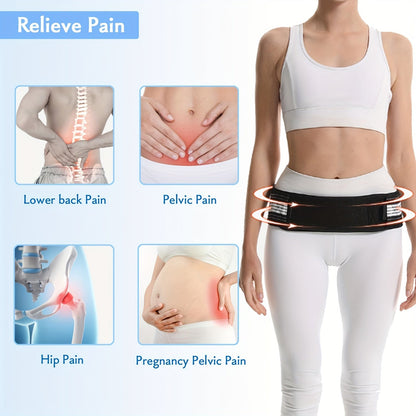 Si Belt Pro – Ultimate Sacroiliac Hip Support and Stabilizer – Sciatica Relief, Pelvis and Lumbar Nerve Pain – Comfortable, Adjustable Design for Everyday Wear