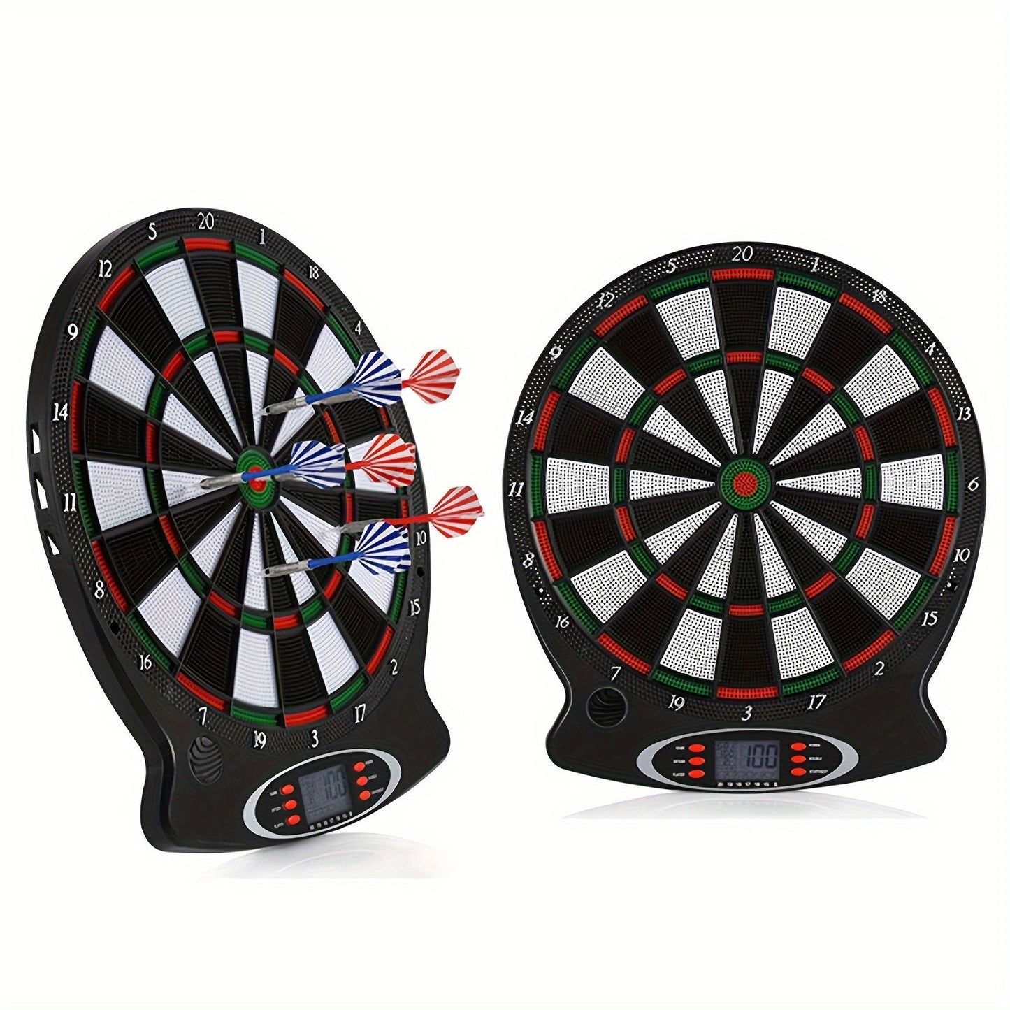 Electronic Dart Board Set - Soft Tip Dartboard with LCD Display, 6 Darts, and Professional Soft Tip Darts