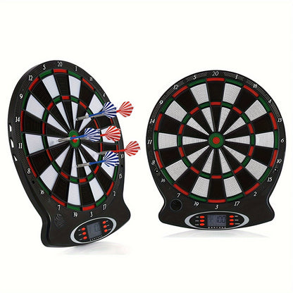 Electronic Dart Board Set - Soft Tip Dartboard with LCD Display, 6 Darts, and Professional Soft Tip Darts