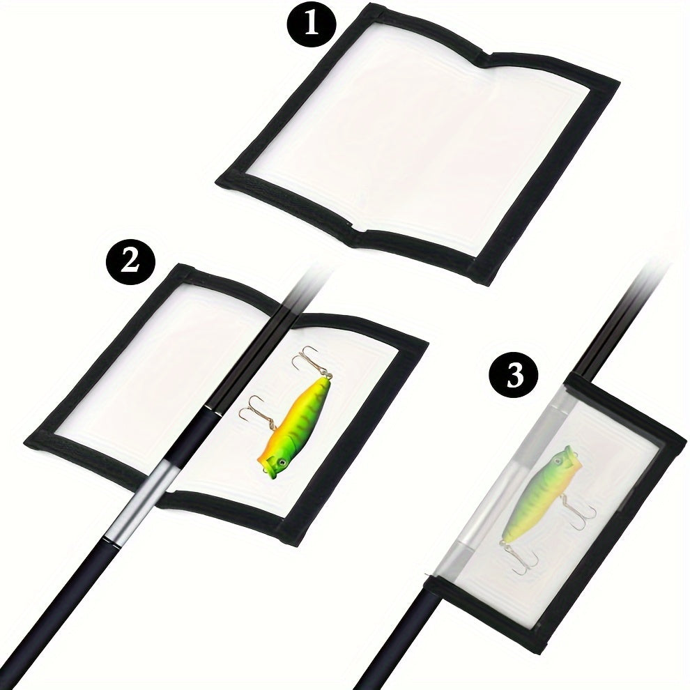 5pcs Transparent PVC Fishing Lure Covers - Hook and Bait Storage Wraps