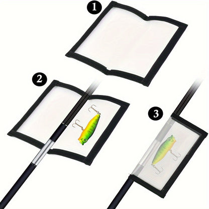5pcs Transparent PVC Fishing Lure Covers - Hook and Bait Storage Wraps