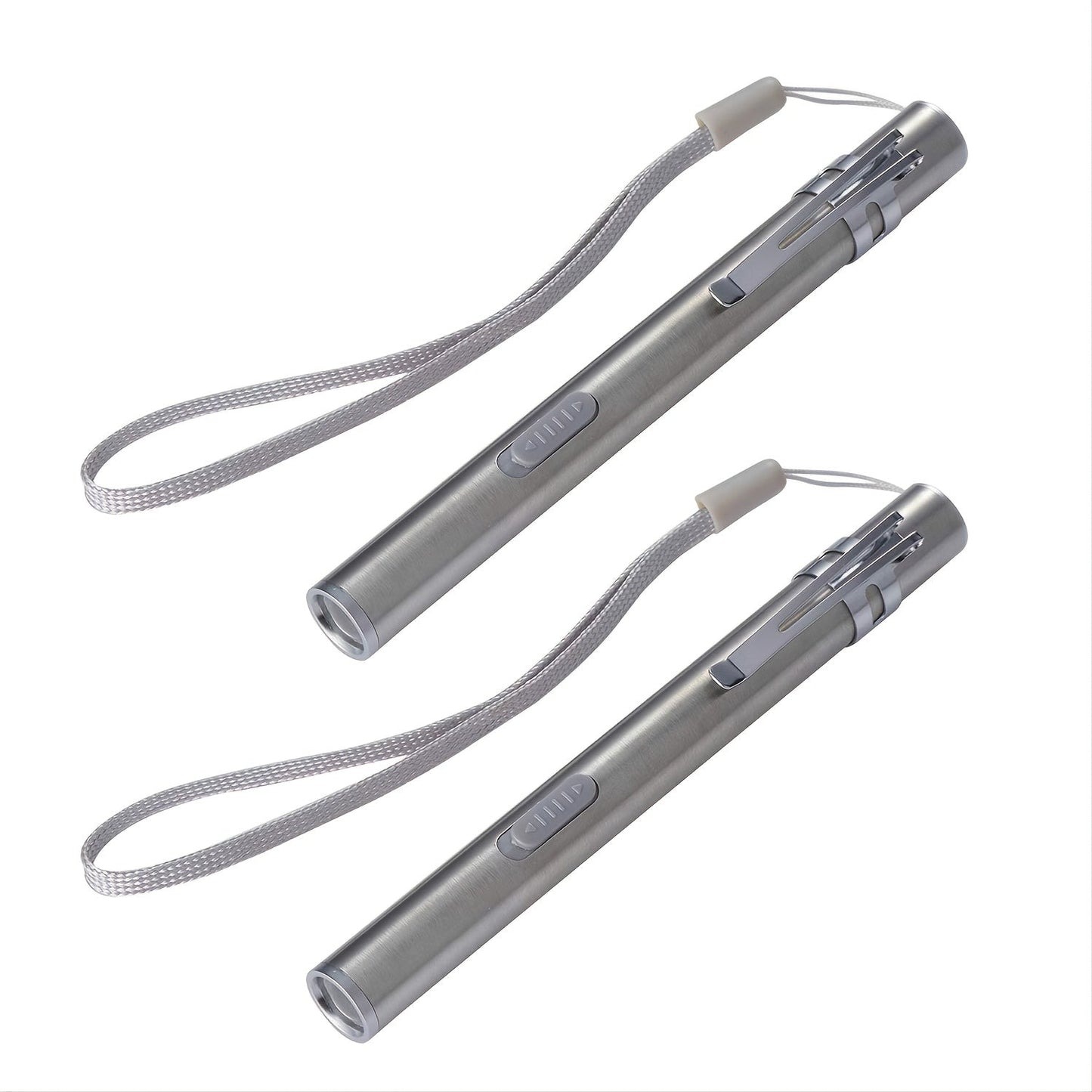 2PCS High Lumen USB Rechargeable Mini LED Flashlight - Portable Pen Light for Outdoor & Emergency Use