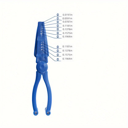 Blue Plastic Nail Auxiliary Pliers – Hammer-Friendly, Safety Protection Finger Pliers for Household & Outdoor Use