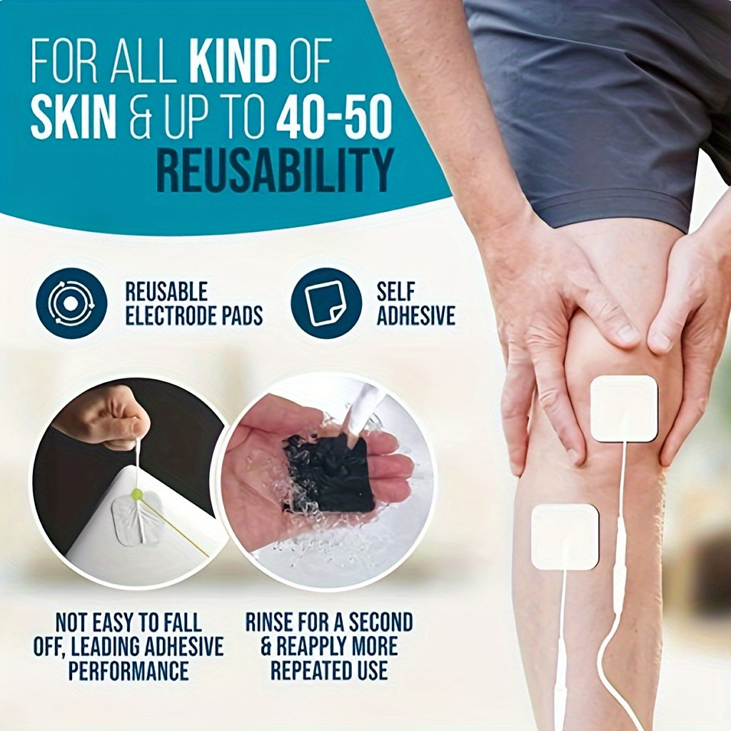 20pcs Premium Latex-Free Electrode Pads – Compatible with 2mm Pin Connector Lead Wires, High-Quality Replacement for Efficient Machine Performance