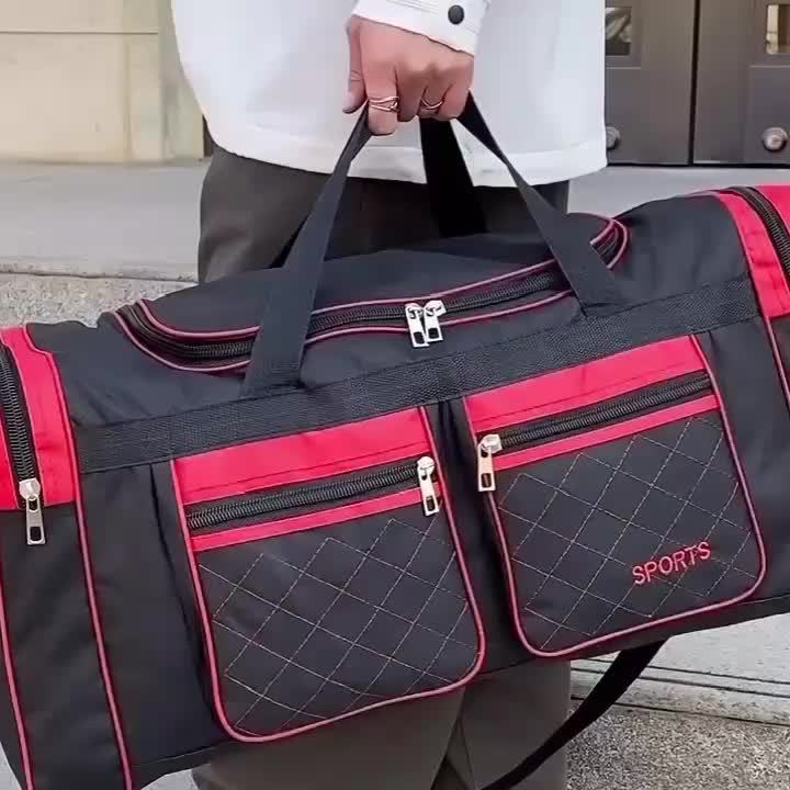 Extra-Large Men's Travel Bag - Spacious and Organized with Multiple Pockets, Durable Luggage for Easy Clothes Storage and Seamless Travel