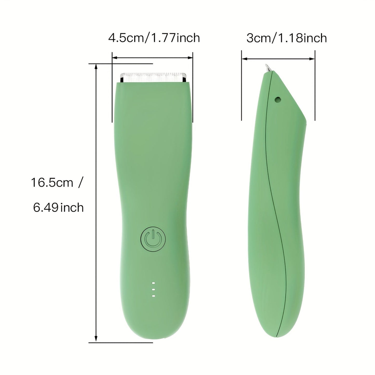 Ultimate Body Groomer Trimmer - Electric Ball Shaver for Men and Women, Pubic and Bikini Clipper, Waterproof and Cordless Design - Ideal for Groin and Body Manscaping, Travel-Friendly