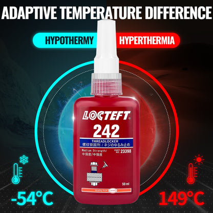 Screw Glue Anti-Loosening Fastening Adhesive | Corrosion & High-Temperature Resistant Thread Sealing Glue