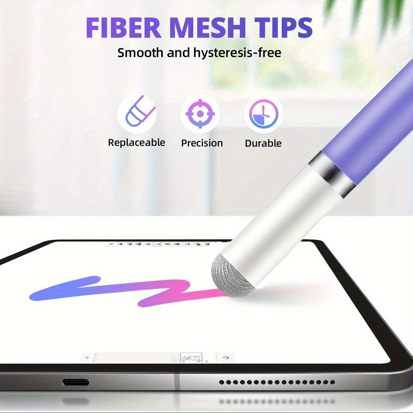4 in 1 Fine Tip Capacitor Pen - Versatile Stylus for Writing Small Characters, Compatible with Samsung, Microsoft, Android Phones, and Tablets